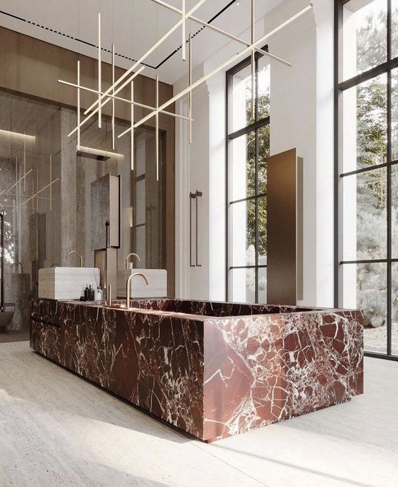 красный мрамор